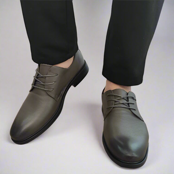 PANTOFI ELEGANTI BARBATI MELS 917083 GRI - imagine 4