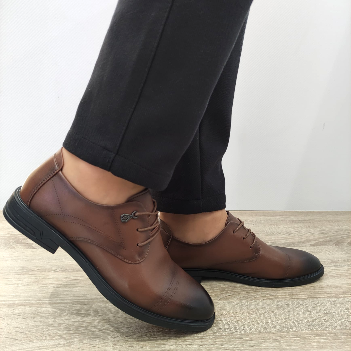 PANTOFI ELEGANTI BARBATI MELS B16233 MARO - imagine 2