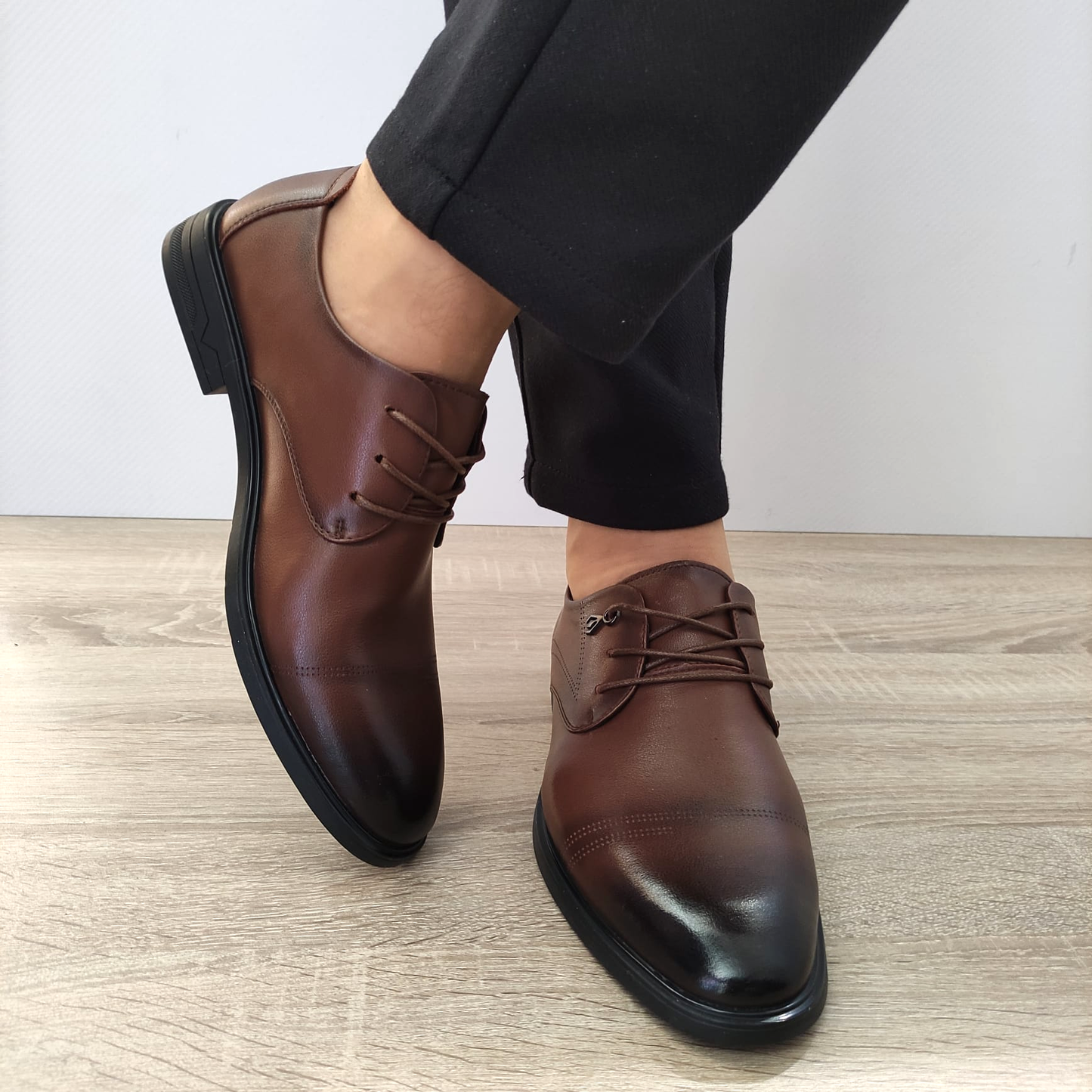 PANTOFI ELEGANTI BARBATI MELS B16233 MARO - imagine 4