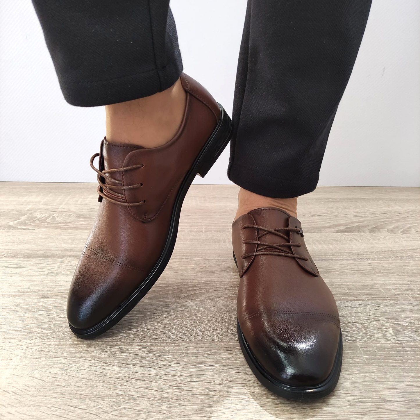 PANTOFI ELEGANTI BARBATI MELS B16233 MARO - imagine 5
