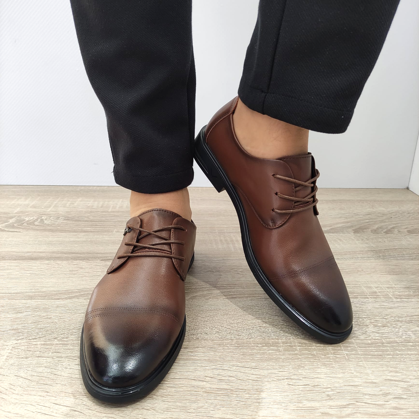 PANTOFI ELEGANTI BARBATI MELS B16233 MARO - imagine 6