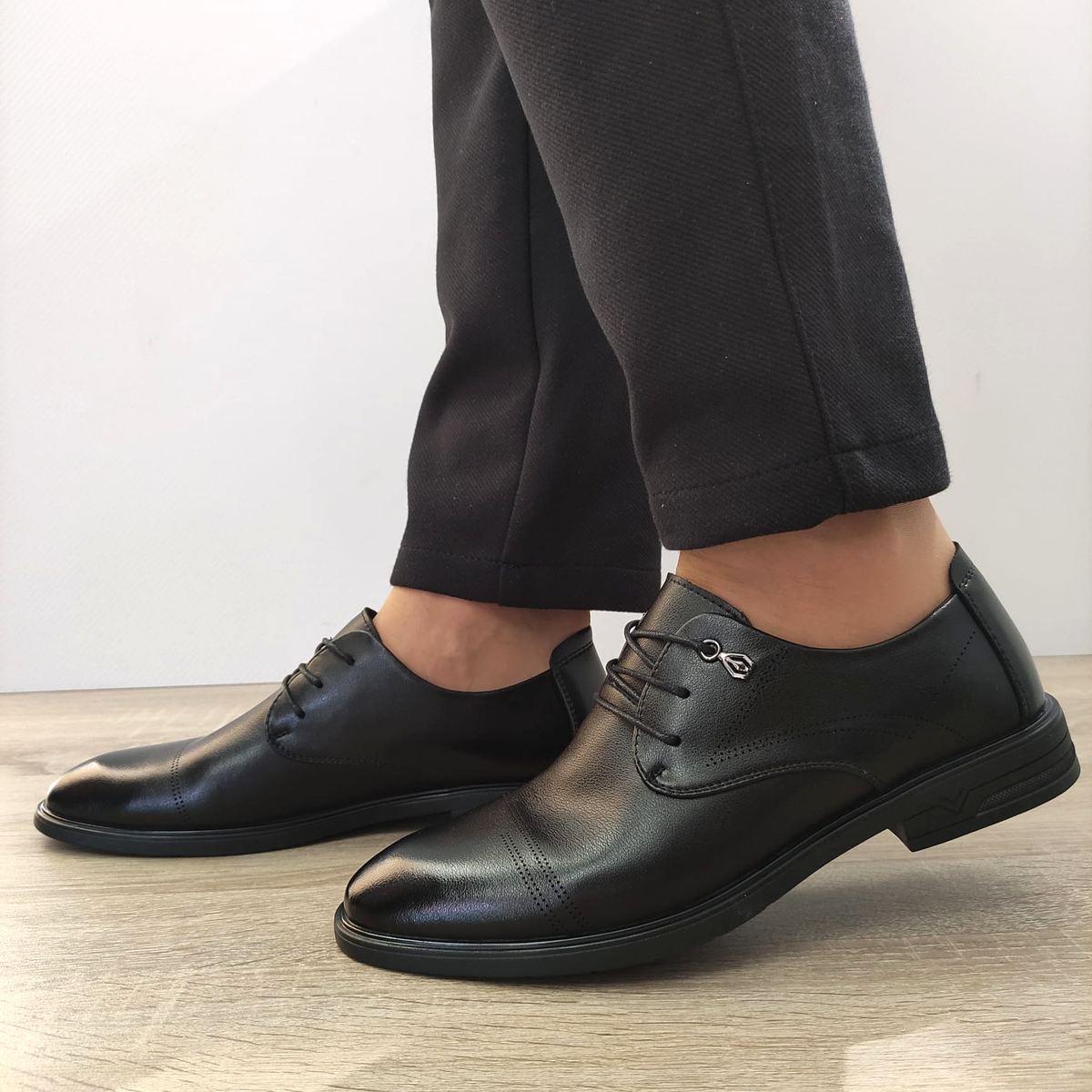 PANTOFI ELEGANTI BARBATI MELS B16233 NEGRI - imagine 2