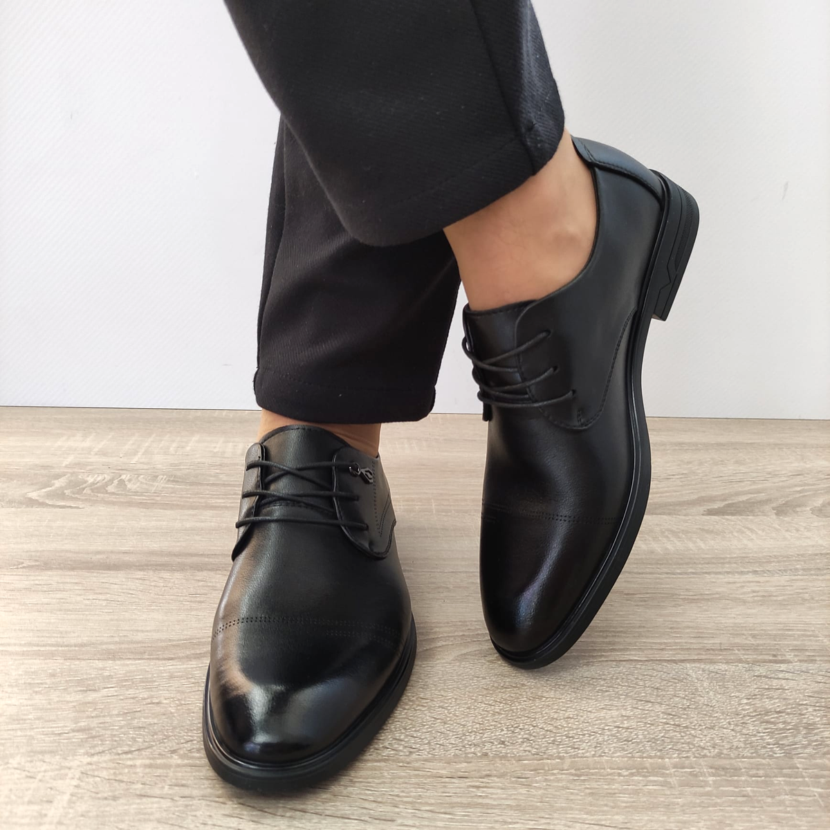 PANTOFI ELEGANTI BARBATI MELS B16233 NEGRI - imagine 3