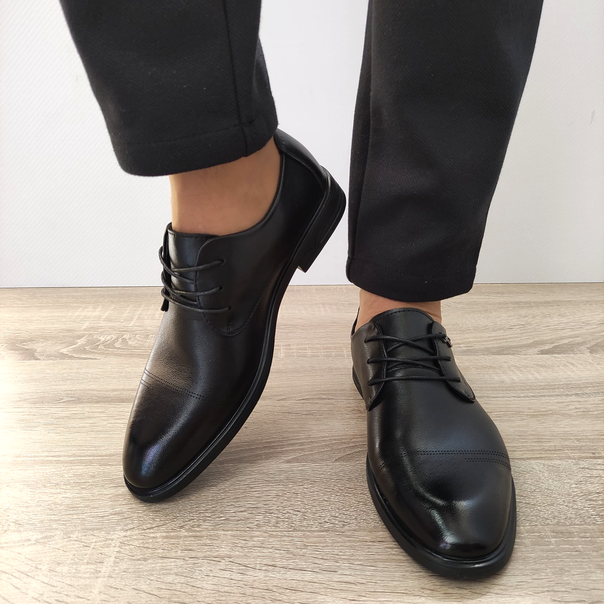 PANTOFI ELEGANTI BARBATI MELS B16233 NEGRI - imagine 4