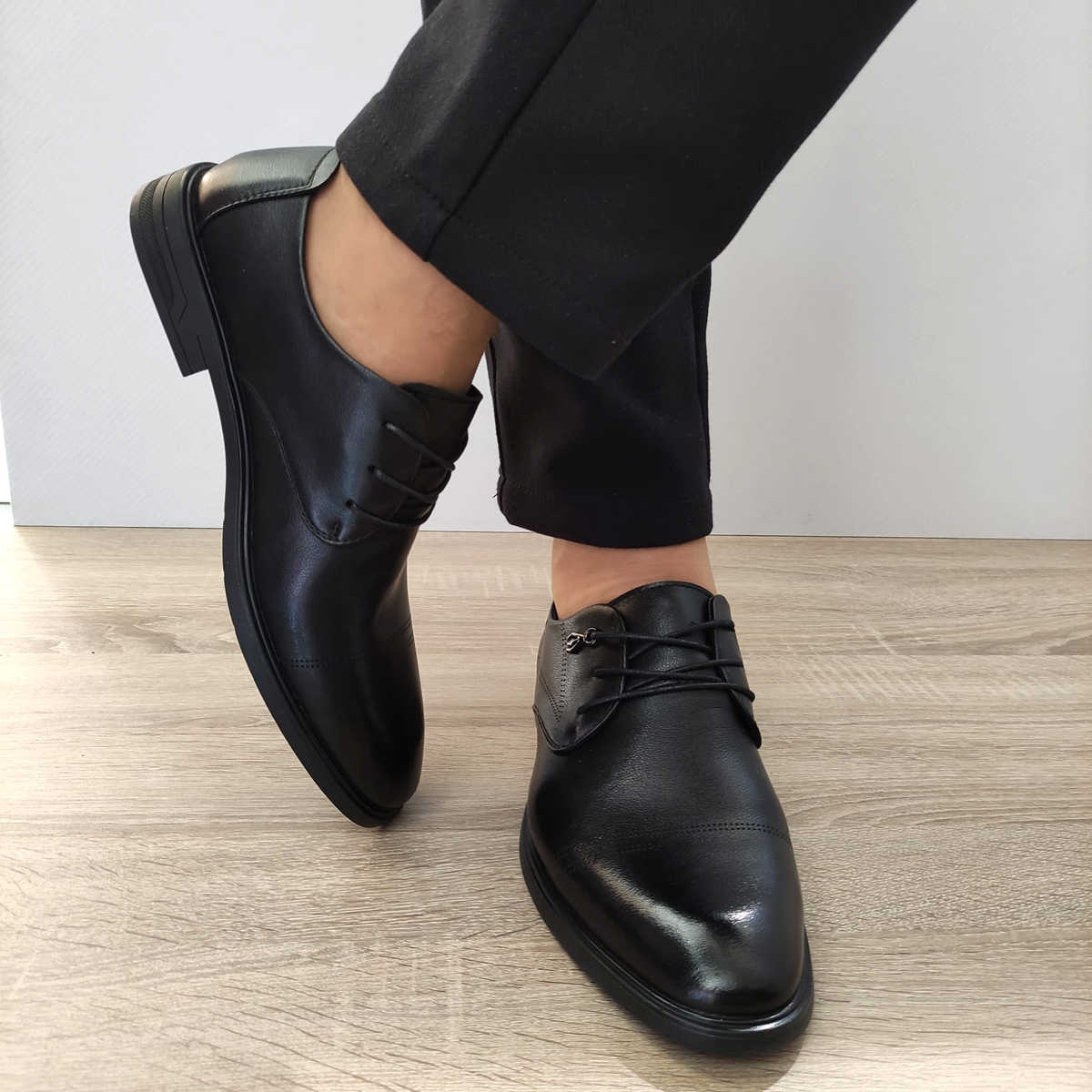 PANTOFI ELEGANTI BARBATI MELS B16233 NEGRI - imagine 5