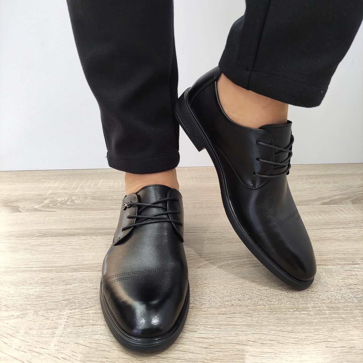 PANTOFI ELEGANTI BARBATI MELS B16233 NEGRI - imagine 6