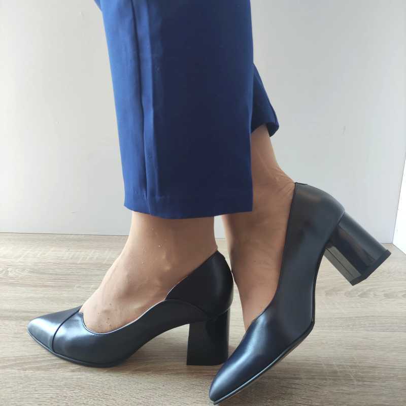 PANTOFI ELEGANTI DAMA ANTONO 14462 BLEUMARIN - imagine 2