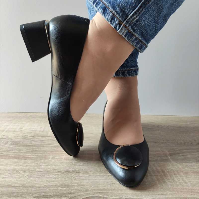 PANTOFI ELEGANTI DAMA AGA E1481 2198 NEGRI - imagine 4