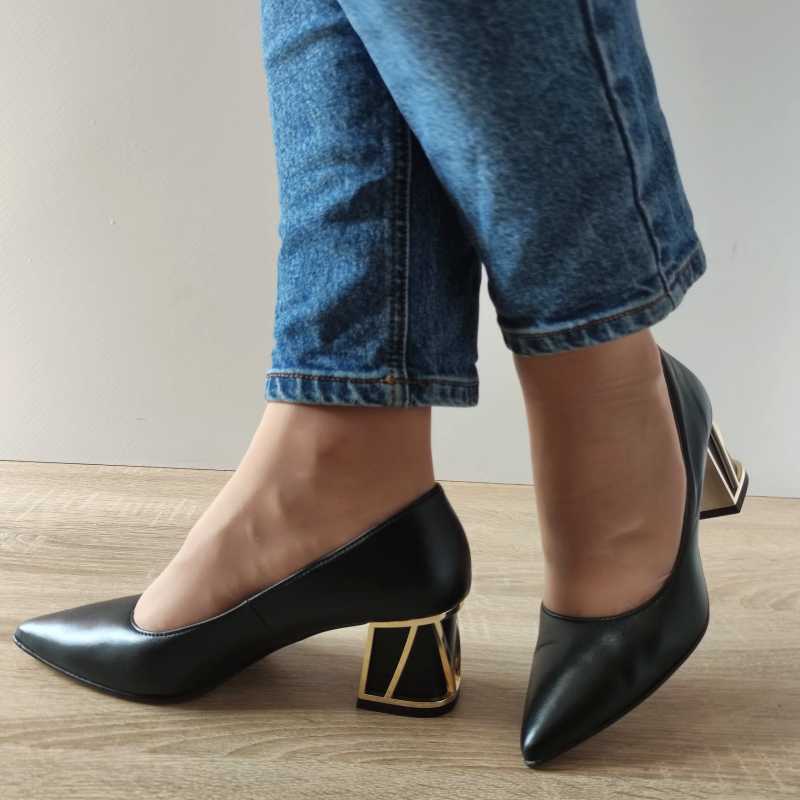 PANTOFI ELEGANTI DAMA AGA E1506 2198 NEGRI - imagine 3