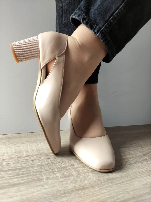PANTOFI ELEGANTI DAMA ANTONIO 25337 NUDE (IVOAR) - imagine 3
