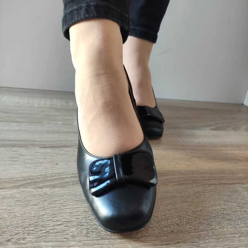 PANTOFI ELEGANTI DAMA ANTONIO 19337 NEGRI + LAC - imagine 4