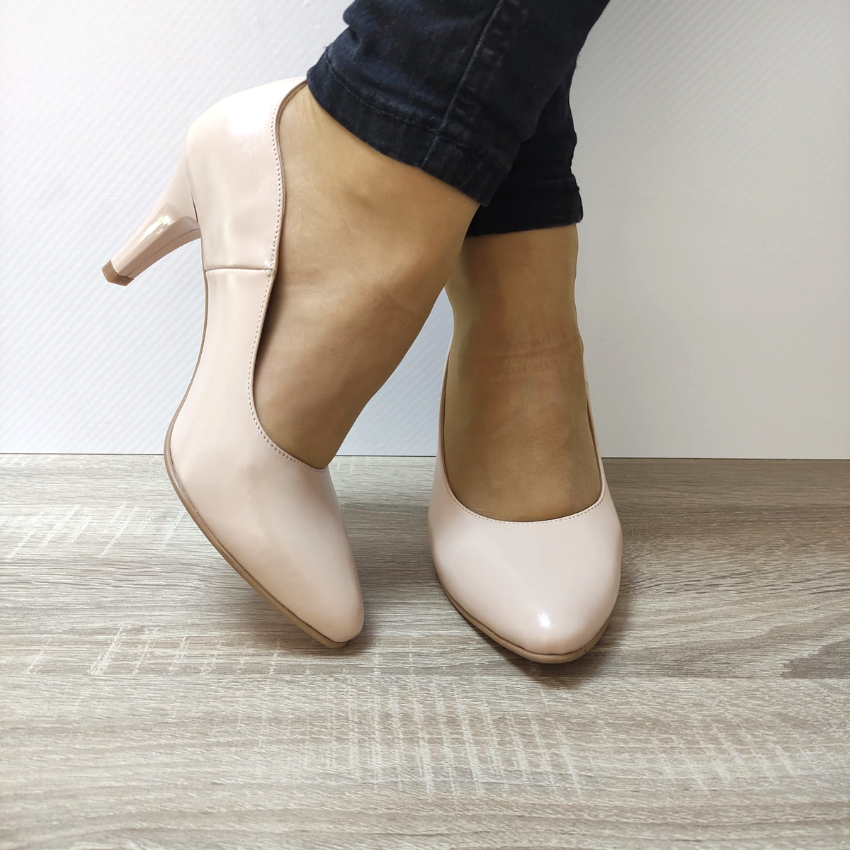 PANTOFI ELEGANTI DAMA ANTONIO 19216 NUDE - imagine 5