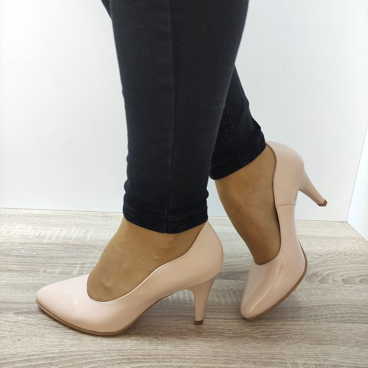 PANTOFI ELEGANTI DAMA ANTONIO 19216 NUDE - imagine 2