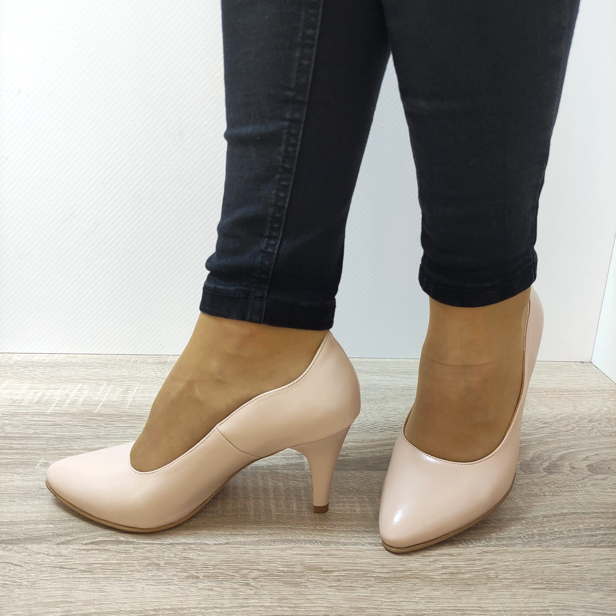 PANTOFI ELEGANTI DAMA ANTONIO 19216 NUDE - imagine 3
