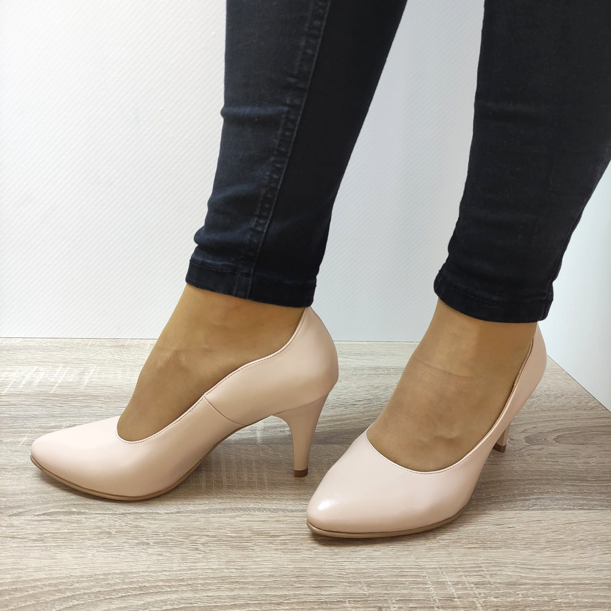 PANTOFI ELEGANTI DAMA ANTONIO 19216 NUDE - imagine 4