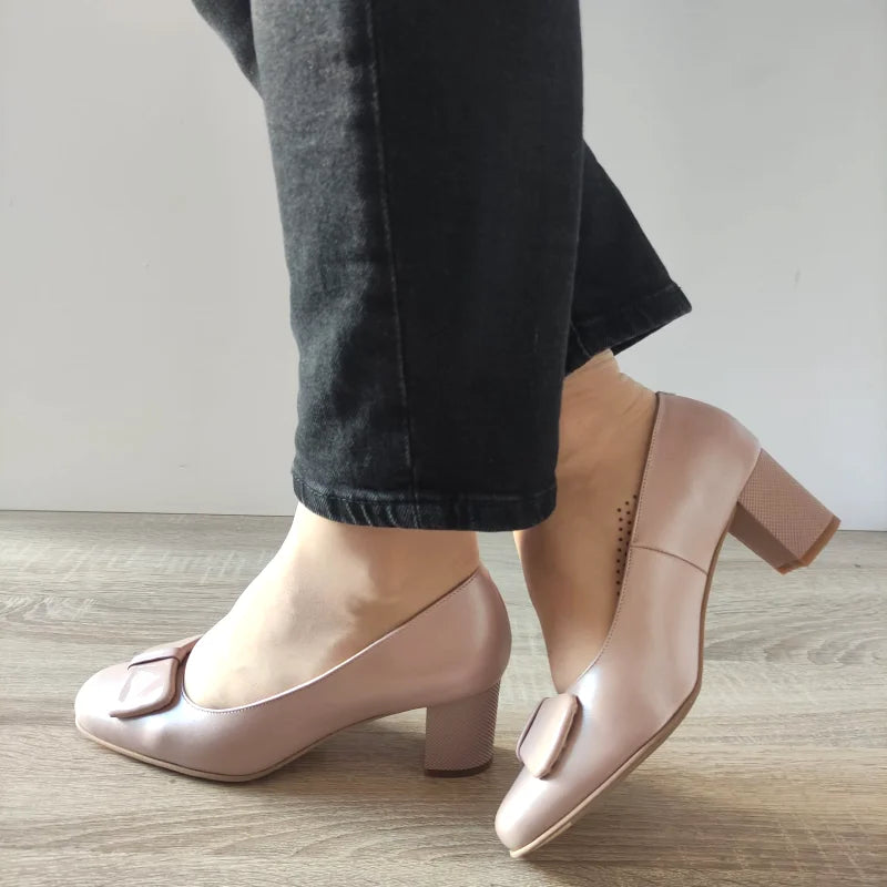 PANTOFI ELEGANTI DAMA ANTONIO 19337 GREJ SIDEF - imagine 2
