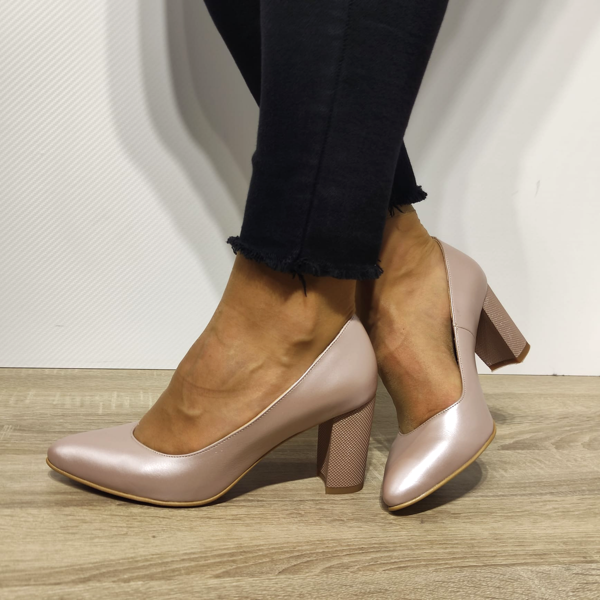 PANTOFI ELEGANTI DAMA ANTONIO 21216 GREJ SIDEF - imagine 2