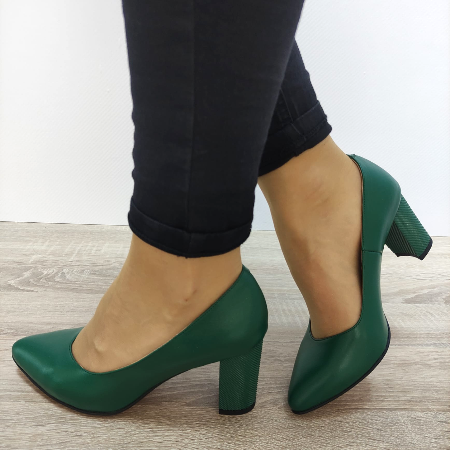 PANTOFI ELEGANTI DAMA ANTONIO 21216 VERZI - imagine 2