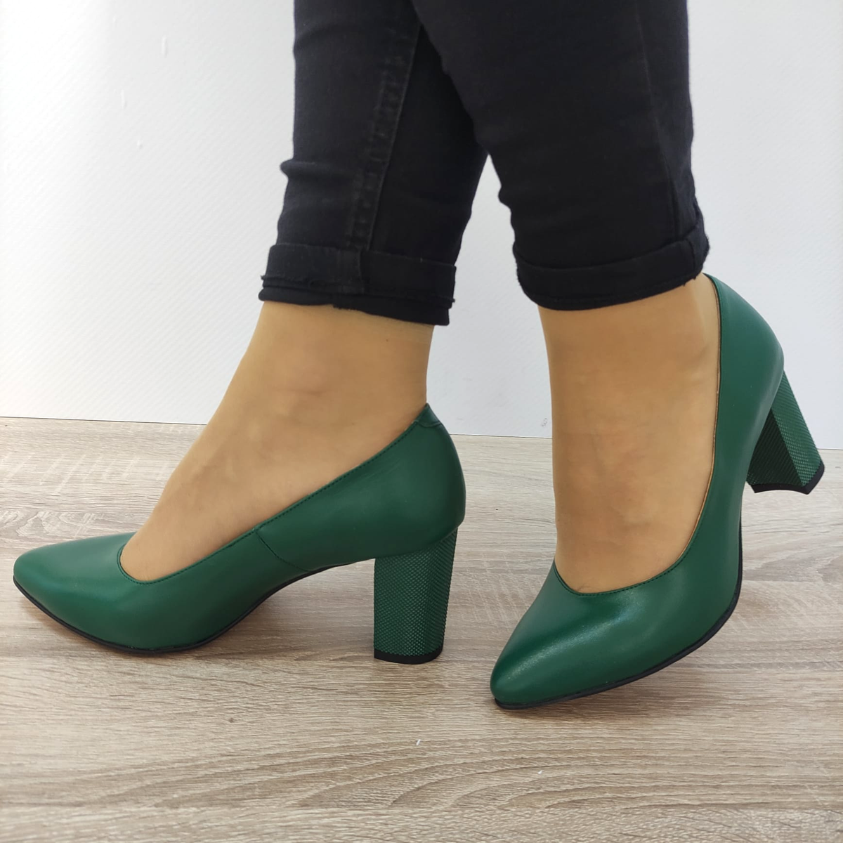 PANTOFI ELEGANTI DAMA ANTONIO 21216 VERZI - imagine 3