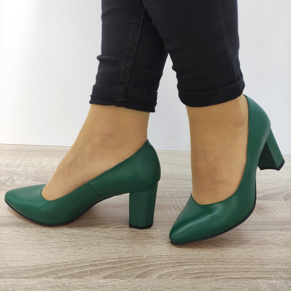 PANTOFI ELEGANTI DAMA ANTONIO 21216 VERZI - imagine 3