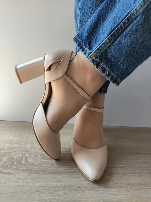 PANTOFI ELEGANTI DAMA ANTONIO 30216 NUDE IVOAR - imagine 3