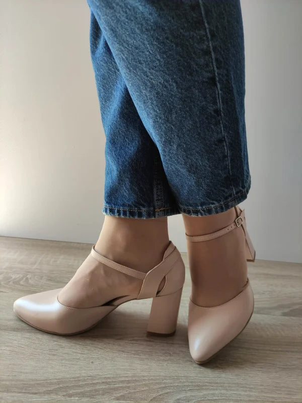 PANTOFI ELEGANTI DAMA ANTONIO 30216 NUDE IVOAR - imagine 2