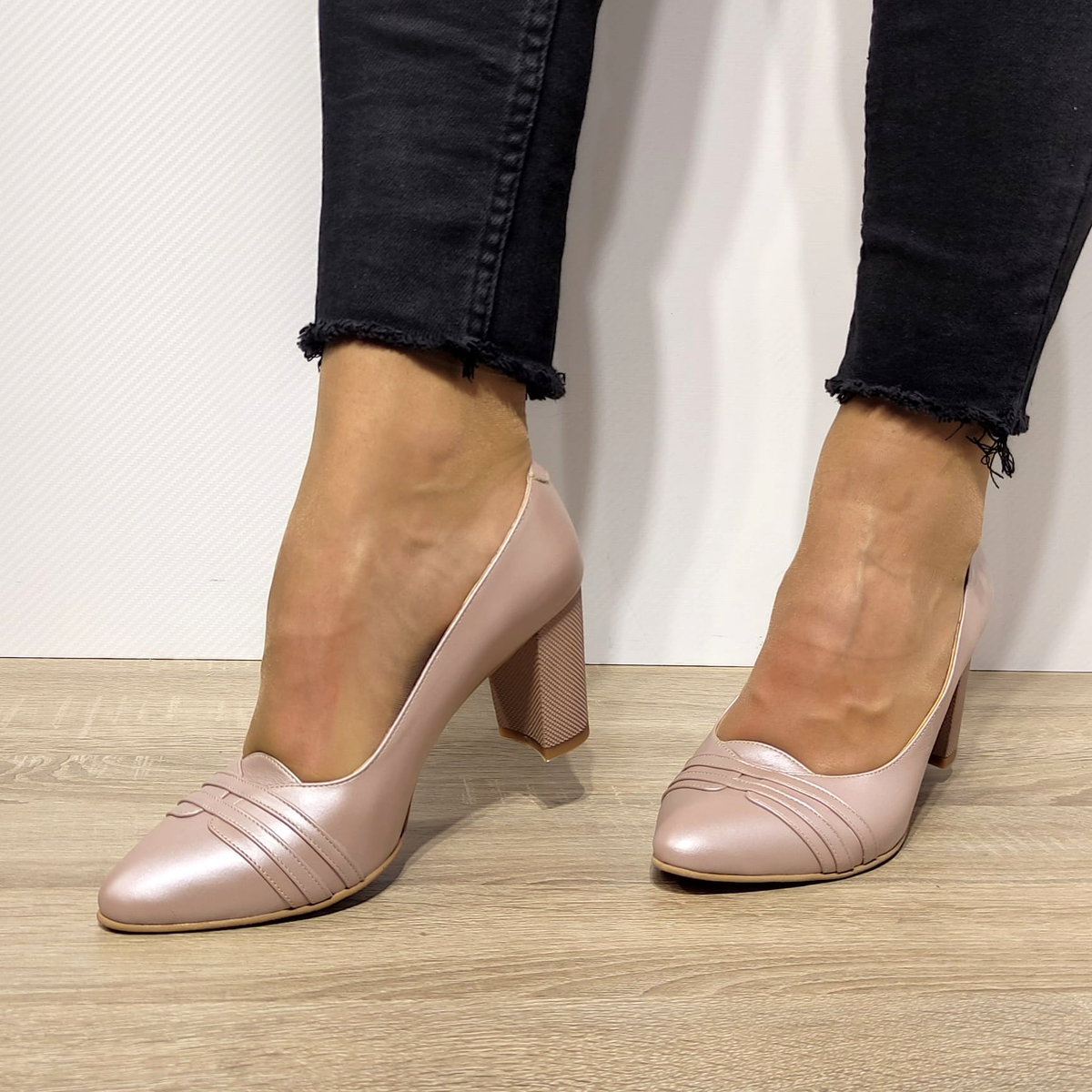 PANTOFI ELEGANTI DAMA ANTONIO 32216 GREJ SIDEF - imagine 5