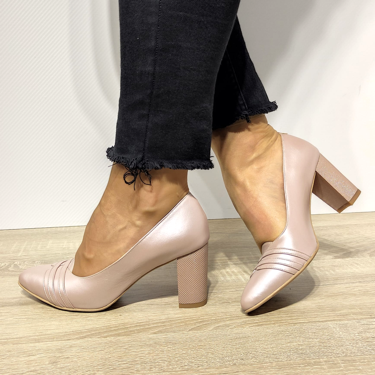 PANTOFI ELEGANTI DAMA ANTONIO 32216 GREJ SIDEF - imagine 2