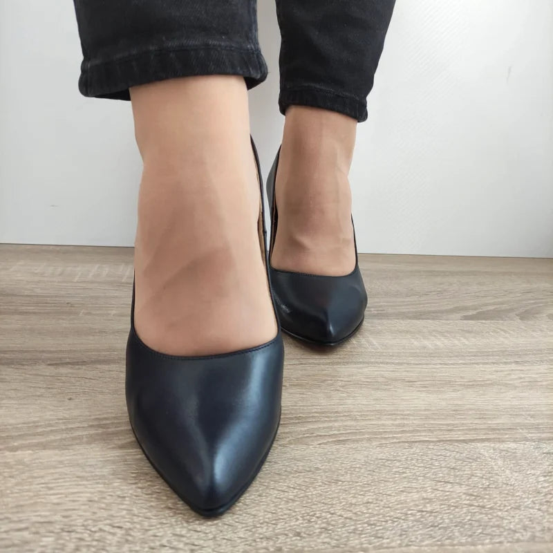 PANTOFI ELEGANTI DAMA ANTONIO 3527 BLEUMARIN - imagine 3