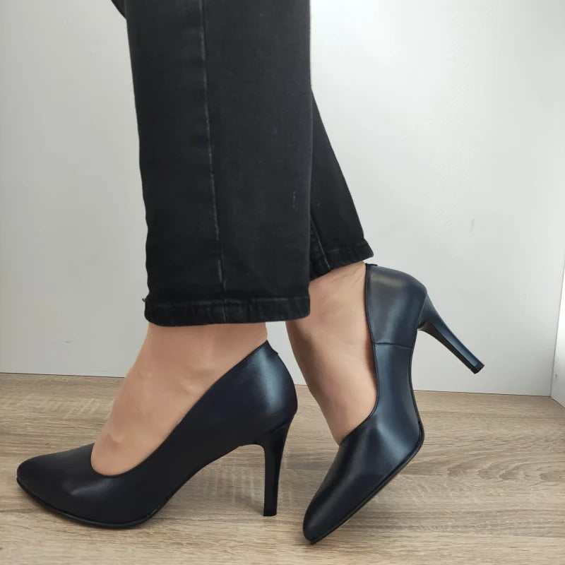 PANTOFI ELEGANTI DAMA ANTONIO 3527 BLEUMARIN - imagine 4