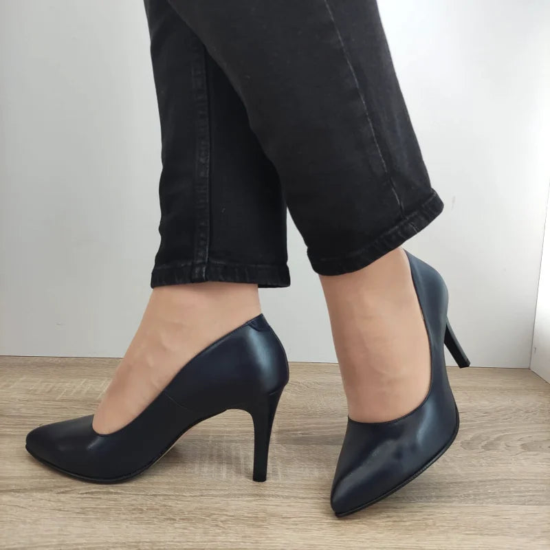 PANTOFI ELEGANTI DAMA ANTONIO 3527 BLEUMARIN - imagine 2