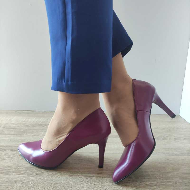 PANTOFI ELEGANTI DAMA ANTONIO 3527 VIOLET MAGENTA - imagine 2