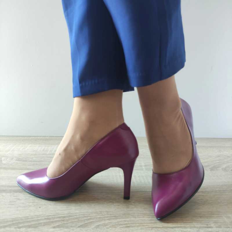 PANTOFI ELEGANTI DAMA ANTONIO 3527 VIOLET MAGENTA - imagine 3