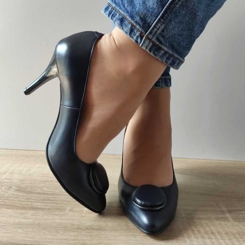 PANTOFI ELEGANTI DAMA ANTONIO 40216 BLEUMARIN - imagine 3