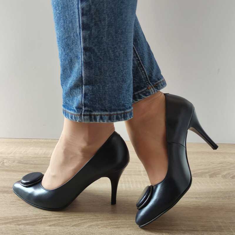 PANTOFI ELEGANTI DAMA ANTONIO 40216 BLEUMARIN - imagine 4