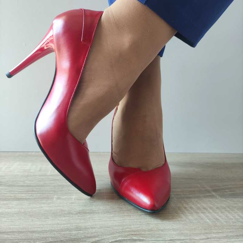 PANTOFI ELEGANTI DAMA ANTONIO 50175 ROSII - imagine 4