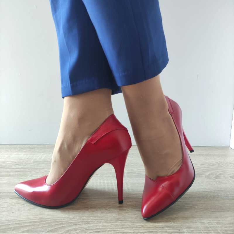 PANTOFI ELEGANTI DAMA ANTONIO 50175 ROSII - imagine 3