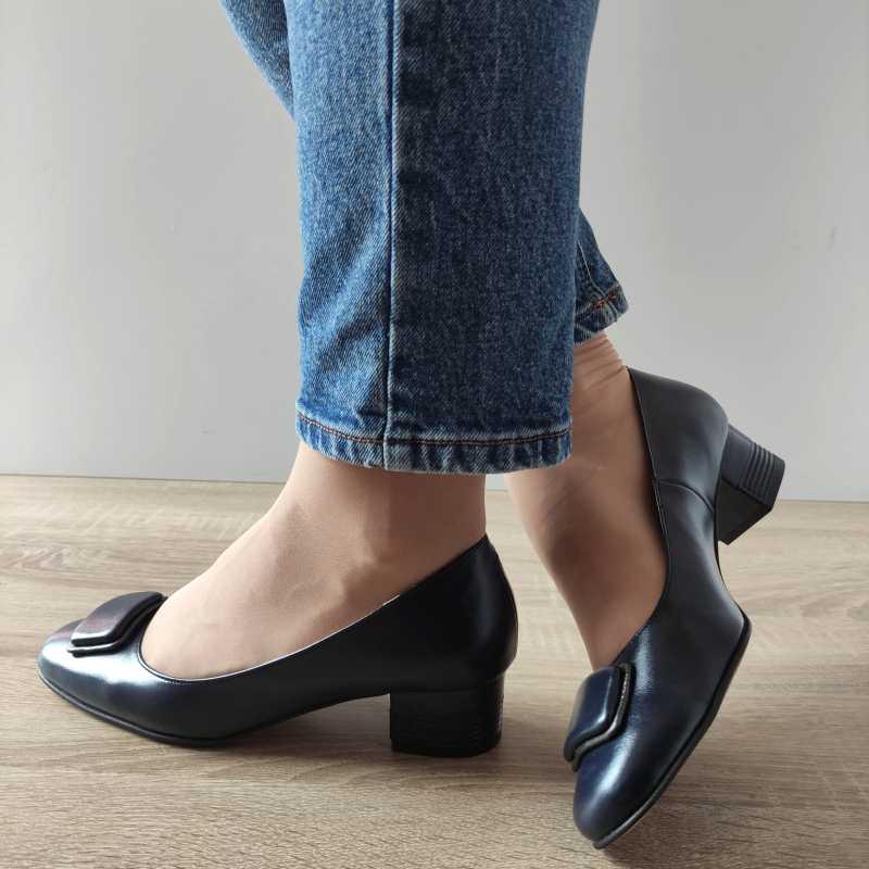 PANTOFI ELEGANTI DAMA ANTONIO 512 BLEUMARIN - imagine 3