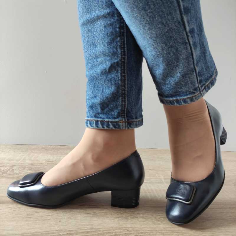 PANTOFI ELEGANTI DAMA ANTONIO 512 BLEUMARIN - imagine 2