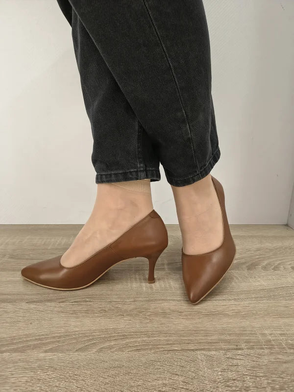 PANTOFI ELEGANTI DAMA ANTONIO 5420 MARO CAMEL - imagine 3