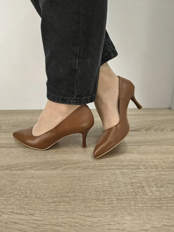 PANTOFI ELEGANTI DAMA ANTONIO 5420 MARO CAMEL - imagine 4