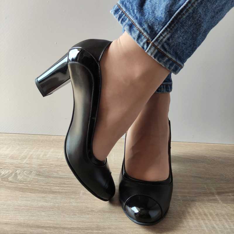 PANTOFI ELEGANTI DAMA ANTONIO 736 NEGRI - imagine 4