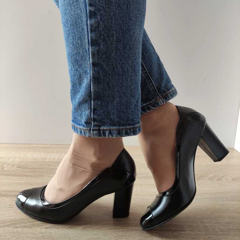 PANTOFI ELEGANTI DAMA ANTONIO 736 NEGRI - imagine 2