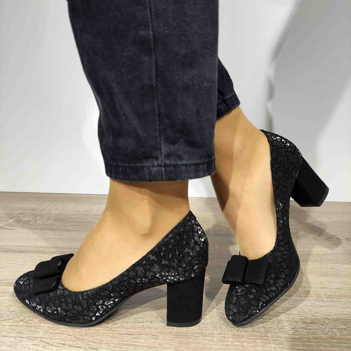 PANTOFI ELEGANTI DAMA BRATEX 0244 NEGRI - imagine 2