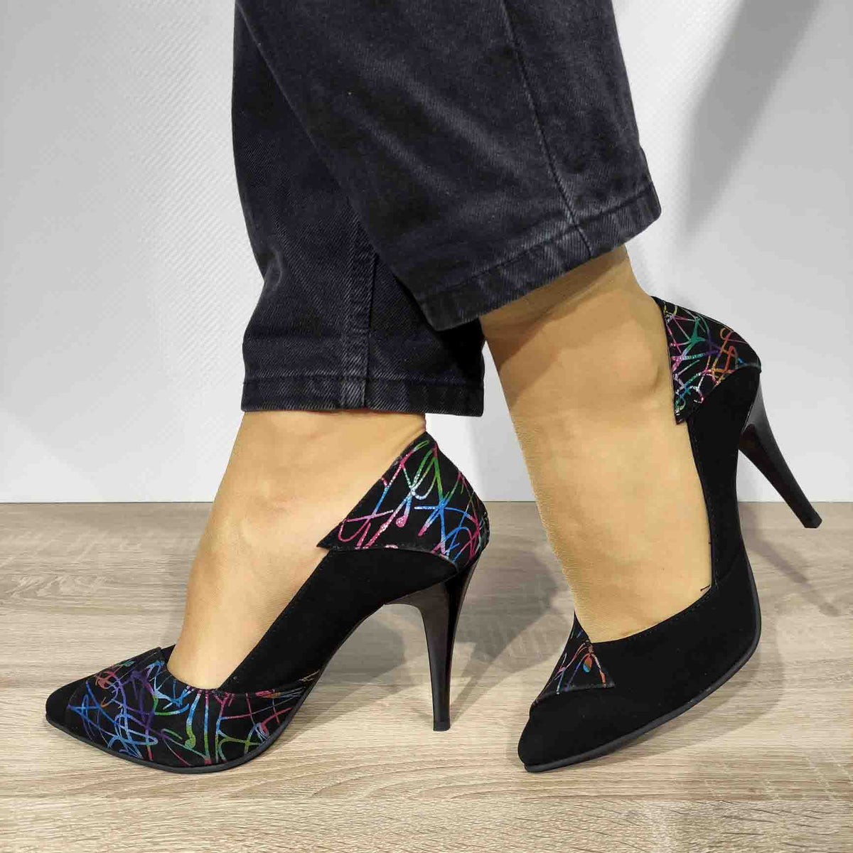 PANTOFI ELEGANTI DAMA BRATEX 598 NEGRI - imagine 2