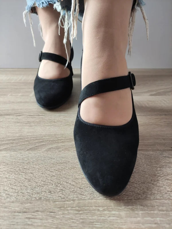 PANTOFI ELEGANTI DAMA CAPRICE 22307-45 NEGRI VELUR - imagine 4