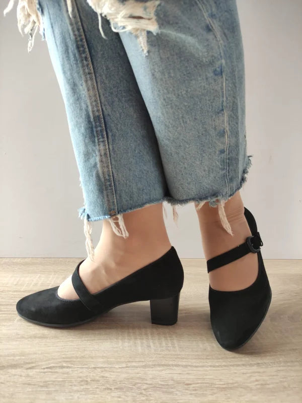 PANTOFI ELEGANTI DAMA CAPRICE 22307-45 NEGRI VELUR