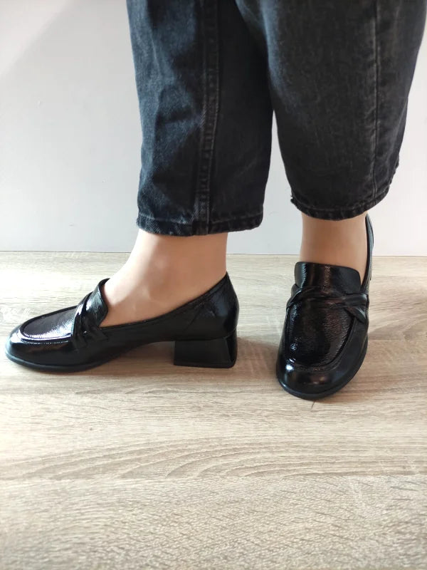 PANTOFI ELEGANTI DAMA CAPRICE 24302-43 NEGRI LAC - imagine 3