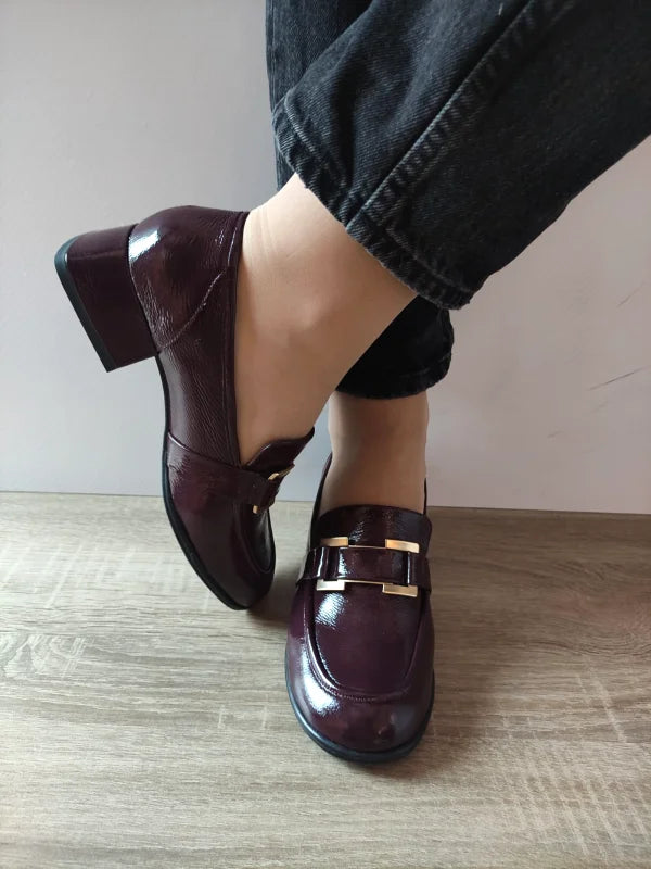 PANTOFI ELEGANTI DAMA CAPRICE 24303-45 BORDO LAC - imagine 4
