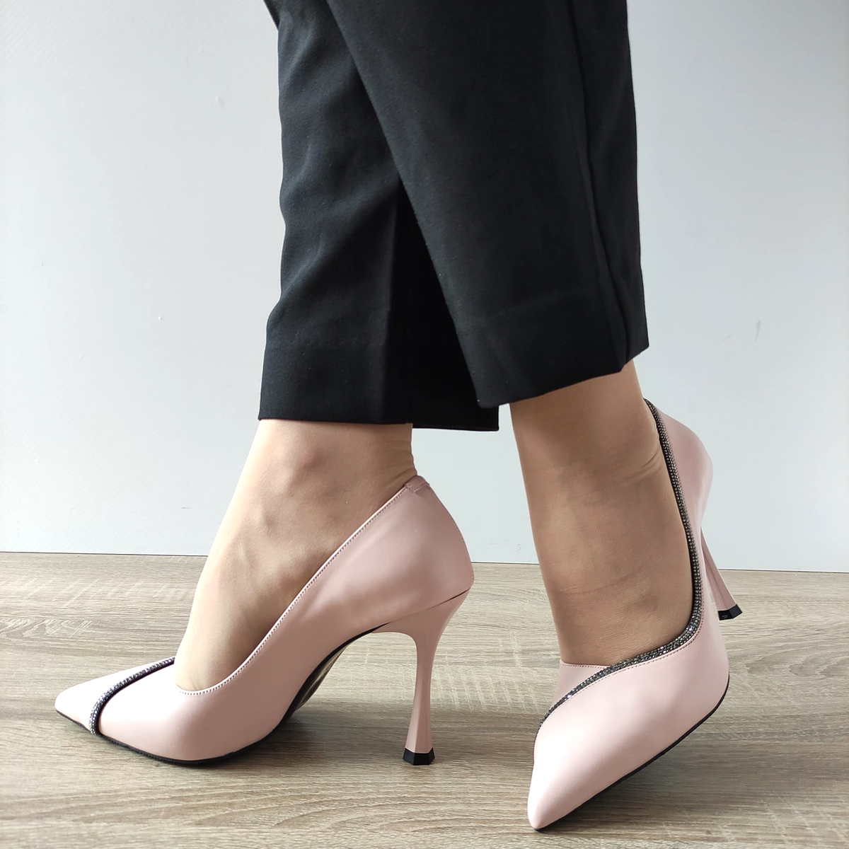 PANTOFI ELEGANTI DAMA DOGATI 049-753 ROZ - imagine 3